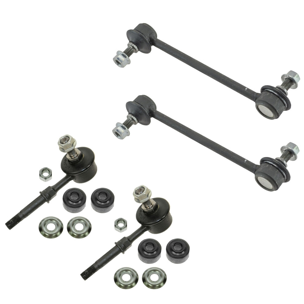Trq Front & Rear Sway Bar Stabilizer Link Set Compatible With 1999-2005 Hyundai Sonata 2001 Xg300 2002-2005 Xg350 2004-2006 Kia Amanti 2001-2006 Opti 191213559956