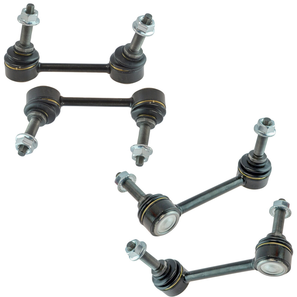 Trq Front & Rear Sway Bar Stabilizer Link Set Compatible With 2011-2015 Dodge Durango Jeep Grand Cherokee 191213559871