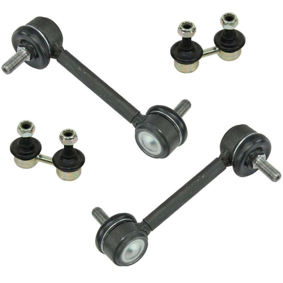 Trq Front & Rear Sway Bar Stabilizer Link Set Compatible With 2001-2006 Hyundai Elantra 191213560259