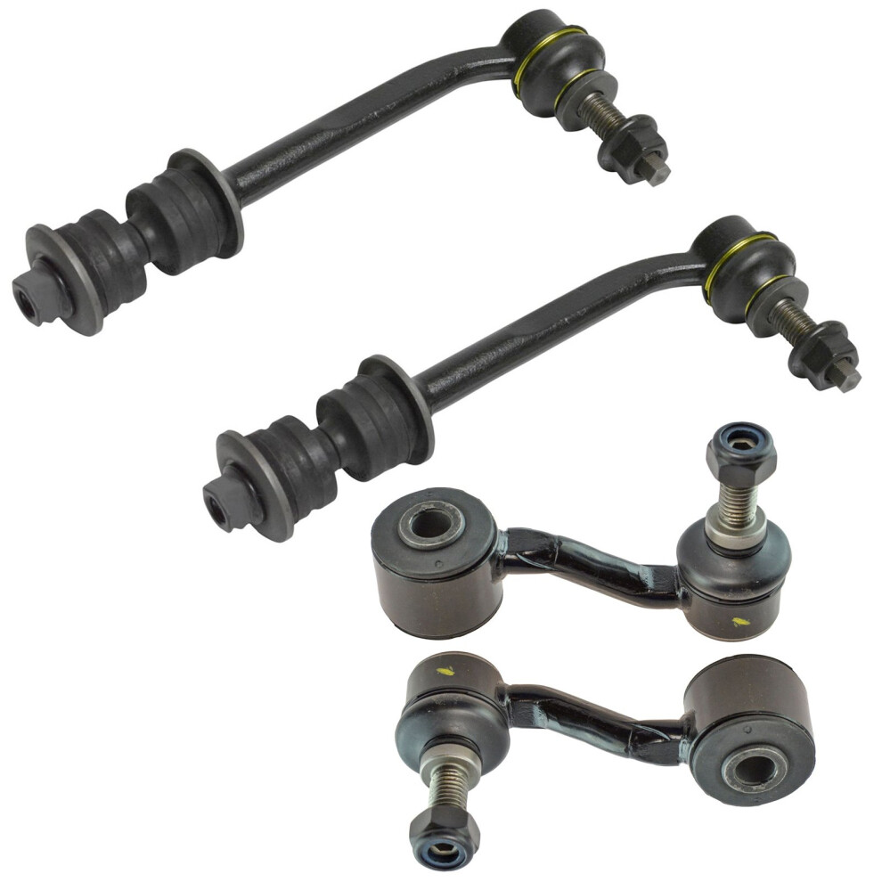 Trq Front & Rear Sway Bar Stabilizer Link Set Compatible With 2007-2009 Chrysler Aspen 2004-2009 Dodge Durango 191213560242
