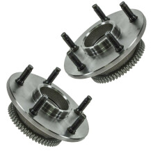 TRQ Set di montaggio cuscinetti mozzo ruota anteriore lato conducente e passeggero compatibile con Dodge Ram 1500 2000-2001