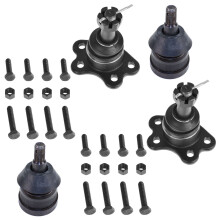 TRQ Front bestuurders- en passagierszijde bovenste en onderste kogelgewrichtset compatibel met 1988-1992 Chevrolet C1500 1992 C1500 Suburban C250