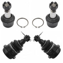TRQ Front bestuurders- en passagierszijde bovenste en onderste kogelgewrichtset compatibel met 1994-1999 Dodge Ram 2500 Ram 3500