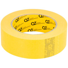 Q1 - 1-1/2 tomme (36 mm X 50 m) Premium h?jtydende gul maskeringstape til biler - h?j temperatur - 1-rulle