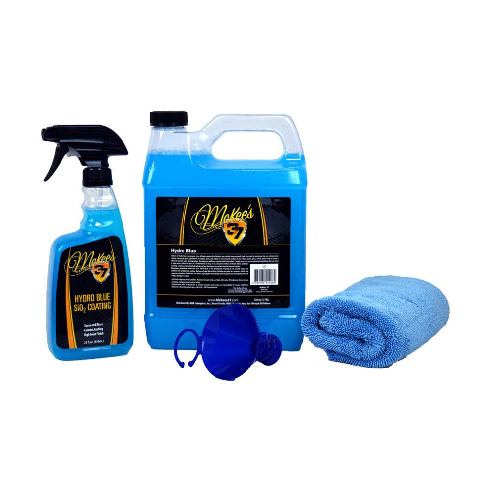 Mckee's 37 Mk37-Hbrk Hydro Sio2 Coating Refill Kit (4-Piece) Blue 789185545116