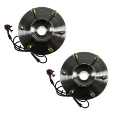 TRQ Juego de conjunto de rodamientos de cubo de rueda trasera compatible con INFINITI QX56 2004-2010 2005-2012 Nissan Armada 2004 Pathfinder Path