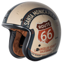 TORC unisex helma pro dospel ve stylu otevren helmy T50 Route 66 3/4 (s grafikou 'PCH') (ploch bl mal) 1 balen