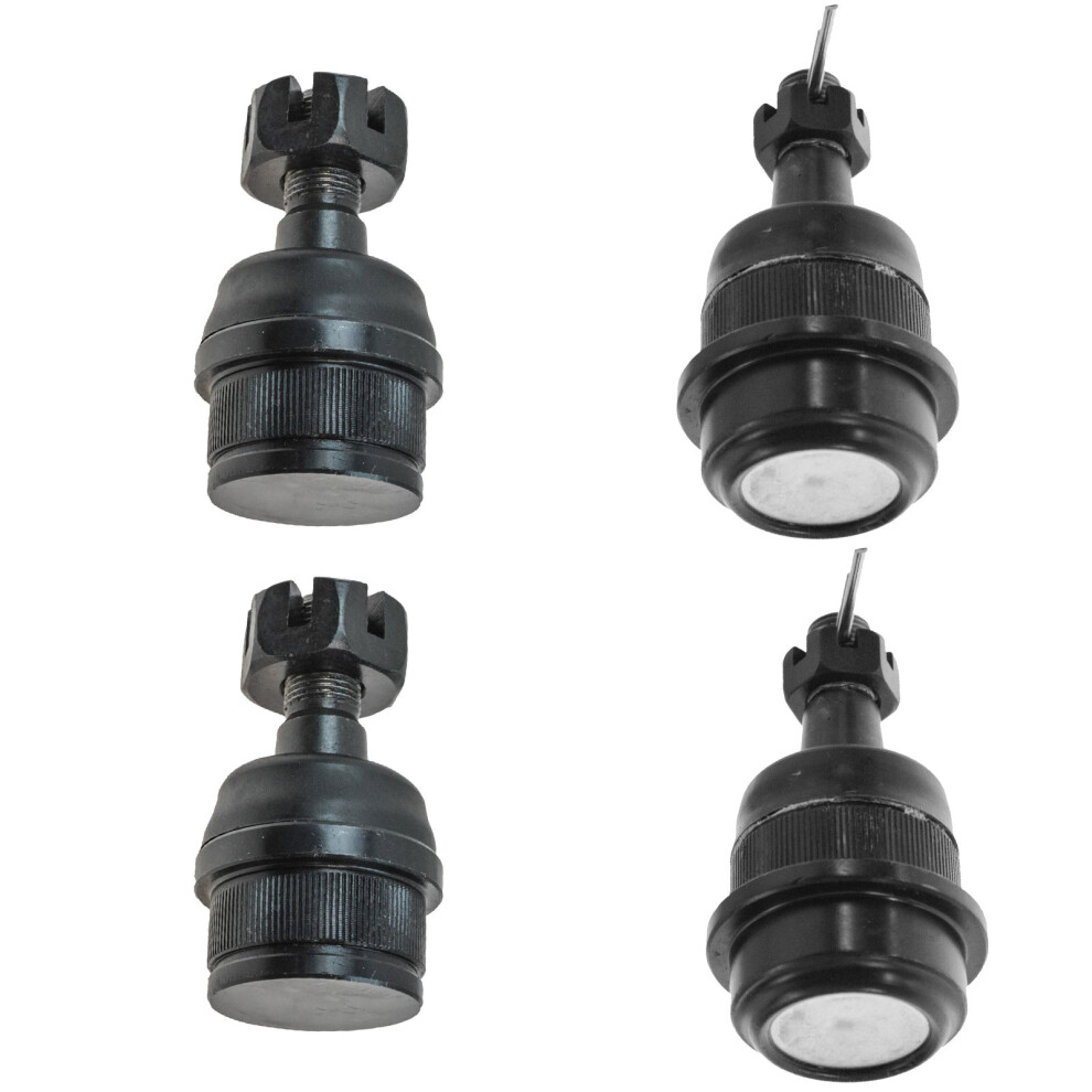 Trq Front Driver & Passenger Side Upper & Lower Ball Joint Set Compatible With 1990-2001 Jeep Cherokee 1990-1992 Comanche 1993-1998 Grand Cherokee 19 191213630174