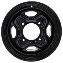 Polaris Wheel Rear 14 x 8in Medium Gloss Medium Gloss Black Genuine OEM Part 1521911-067 Qty 1