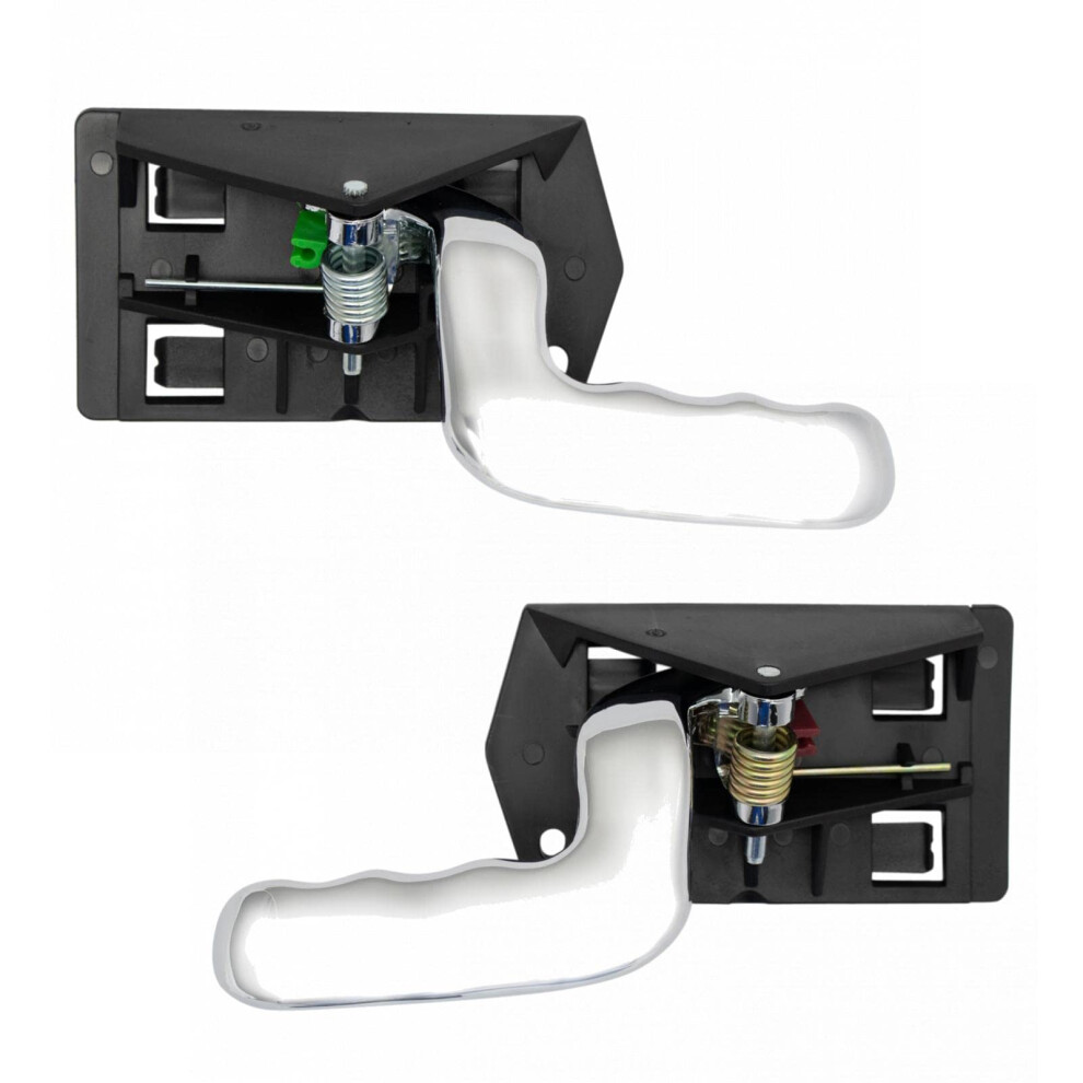 Trq Interior Chrome Door Handle Set Pair For Silverado Sierra Pickup Truck Tahoe 191213374245