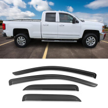 IKON MOTORSPORTS Visiere per finestrino compatibili con Chevrolet Silverado e GMC Sierra Extended Cab 2014-2019 Visiera per finestrino in acrilic