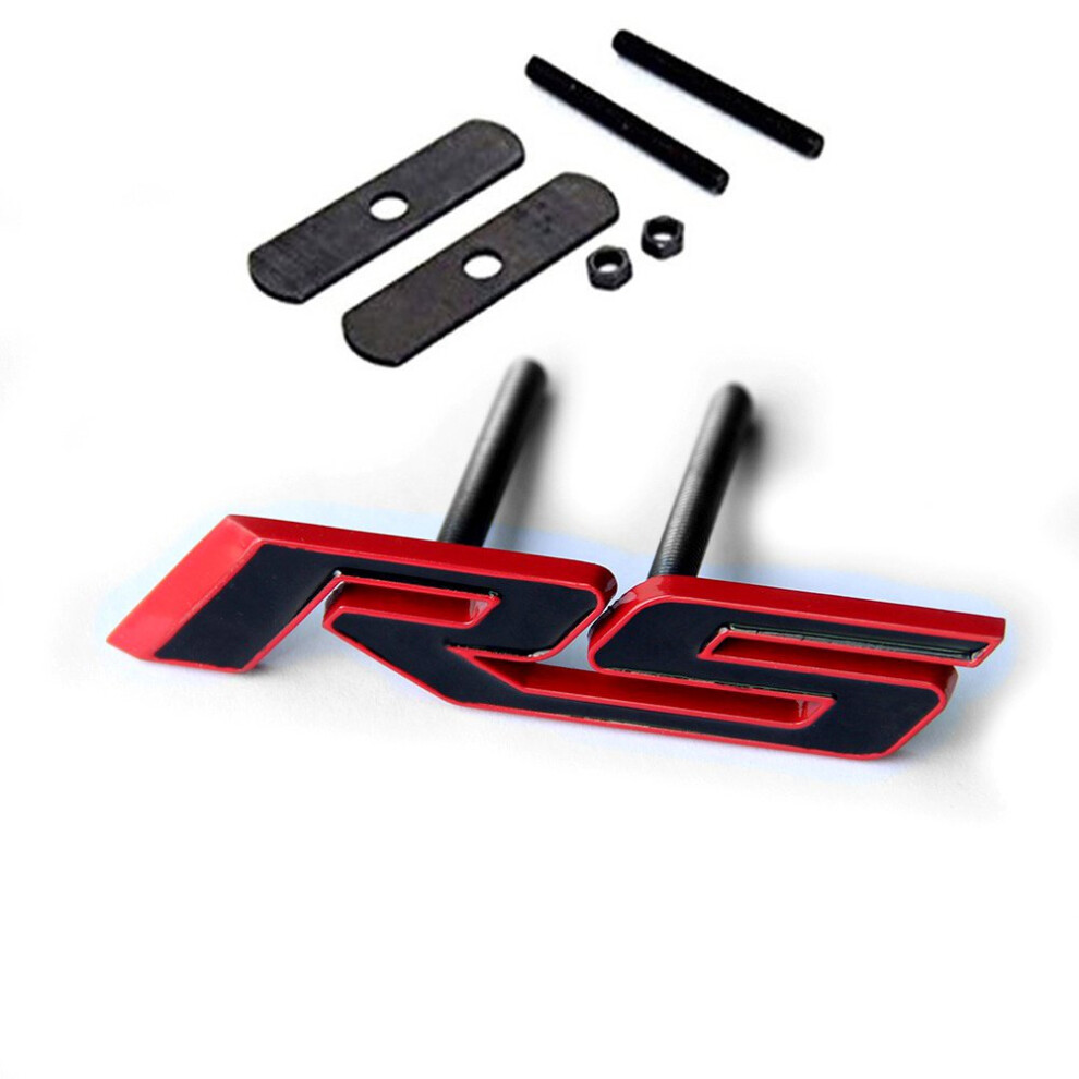 Yoaoo 1X Oem Grille Rs Emblem Badge 3D Compatible With Zl1 1Le Series Grill Frame Line Red 602130897750