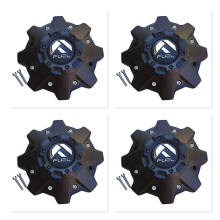 Confezione da 4 pezzi per carburante fuoristrada, 8 alette M-721BK04 1002-53-B-1 Tappo centrale nero M-447 ST-MQ804-150
