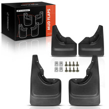 A-Premium S?t med 4 STK St?nksk?rme St?nksk?rme St?nklapper Kompatibel med Jeep WJ Series Grand Cherokee 1999-2004 Sort farve Front LH RH og Bag