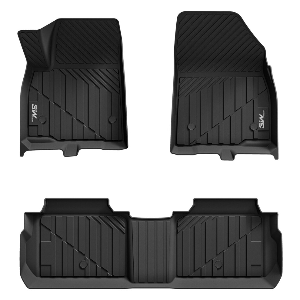3W Cadillac Xt5 Floor Mats Fit For 2016-2024 2025 Custom Fit Cadillac Xt5 Accessories Tpe All Weather Floor Liner For Cadillac Xt5 1St And 2Nd Row Fu 641055545056