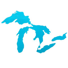 Adesivo Great Lakes Michigan, adesivo per auto, in vinile impermeabile resistente e di alta qualit?, per paraurti, Windows, computer portatili, b