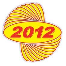 Versa Tags 2012 ovale modello anno concessionario auto finestra adesivi orgogliosamente Made in USA Versa modello ovale anno parabrezza adesivi s