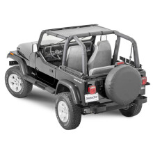 MasterTop Bikini Mesh Top Zonnescherm - Past Jeep Wrangler YJ 1987-1995 - Jeep YJ Bikini Top