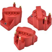 ENA Set di 3 bobine di accensione rosse compatibili con Buick Cadillac Chevy Oldsmobile Pontiac Malibu Passport Allure Camaro Impala 88 98 Bonnev