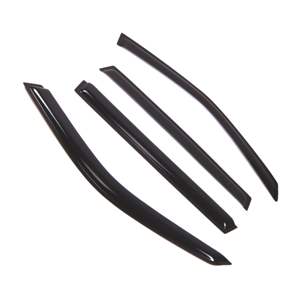 Tuningpros Wd2-502 Smoke 4 Pcs Set Window Visor (Outside Mount) Deflector Rain Guard Compatible With 2003-2010 Bmw X3 Dark 757769880861