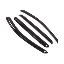 Tuningpros WD2-257 Dark Smoke 4 stk s?t vinduesvisir (udvendigt monteret) Deflektor regnsk?rm kompatibel med 2007-2012 Hyundai Santa Fe