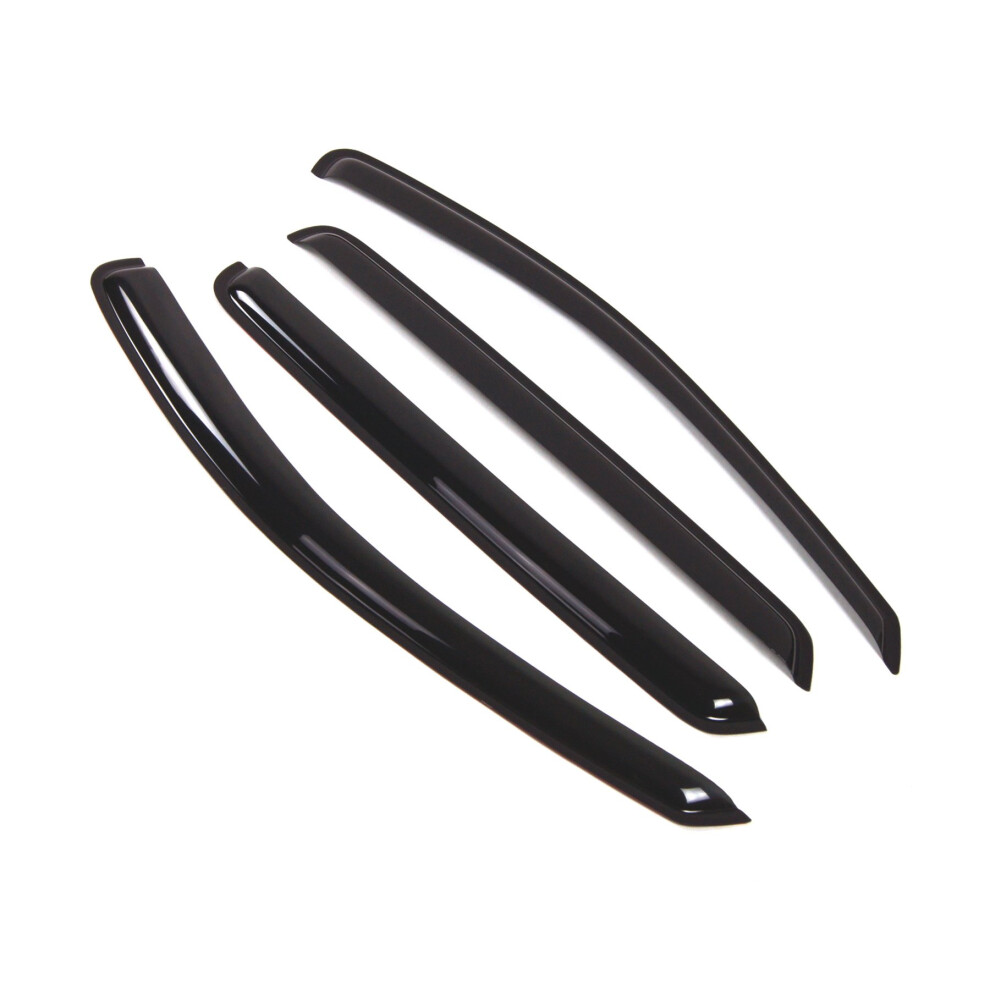 Tuningpros Wd2-257 Smoke 4 Pcs Set Window Visor (Outside Mount) Deflector Rain Guard Compatible With 2007-2012 Hyundai Santa Fe Dark 757769878714