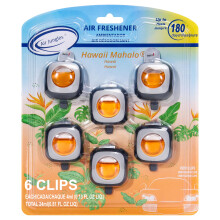 Air Jungles Hawaii illat auts lgfrissto kapocs 6 szellozokapocs 4 ml mindegyik hosszan tart lgfrissto akr 180 napos autfrissto szagtalant