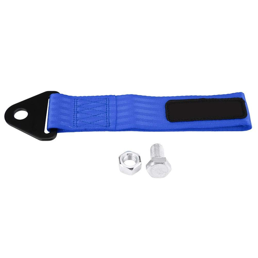 Tow Strap Universal High Strength Racing Car Tow Strap Tow Rope For Front Rear Bumper Towing Hook Blue 719527127007