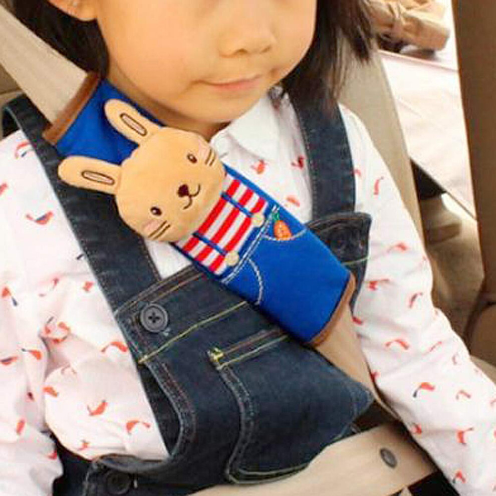 Tianmei 2Pcs Cute Cartoon Doll Styling Car Seat Belt Cover Shoulder Strap Pad (Rabbit) 602822960861