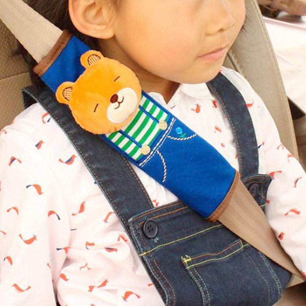 Tianmei 2Pcs Cute Cartoon Doll Styling Car Seat Belt Cover Shoulder Strap Pad (Bear) 602822960892