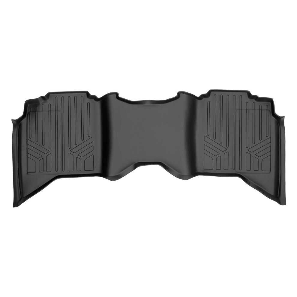 Smartliner Floor Mats 2Nd Row Liner Compatible With 2009-2022 Ram 1500-2010-2022 Ram 2500/3500 Crew Cab Black 840004615059