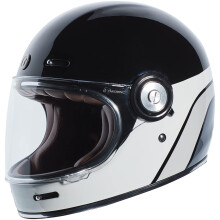 TORC T1 - Casco integral retro unisex para adultos (Dreamliner gris brillante negro XL)