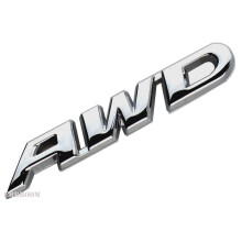 EmbRoom AWD-emblem 3D Metal Bagklap Sidesticker Badge Erstatning Til 4x4 firehjulstr?k SUV Off Road (Chrome)