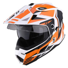 1Storm Dual Sport Motokros Motokros Off Road Celooblicejov prilba Duln hled Storm Force Oranov Velikost Mal