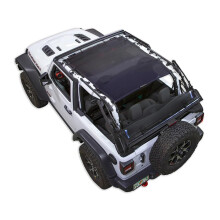 Spiderwebshade Pare-soleil en maille compatible avec Jeep Wrangler jl 2 portes 2018 jusqu' prsent, toutes les garnitures fabriques aux tats-U