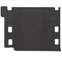 San Auto Cargo Liners, passgenau fr Jeep Wrangler JL 4XE 4-Trer 2021 2022 2023 2024 2025, Kofferraummatten, komplett schwarz, Allwetter-Gummi-K
