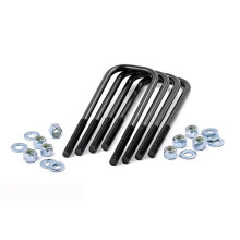 Bulloni a U per sospensione a raggio ampio quadrati da 9/16"" per campagna ruvida - Filettatura 9/16 x 3,125"""" L x 11,5"""" L Set di 4
