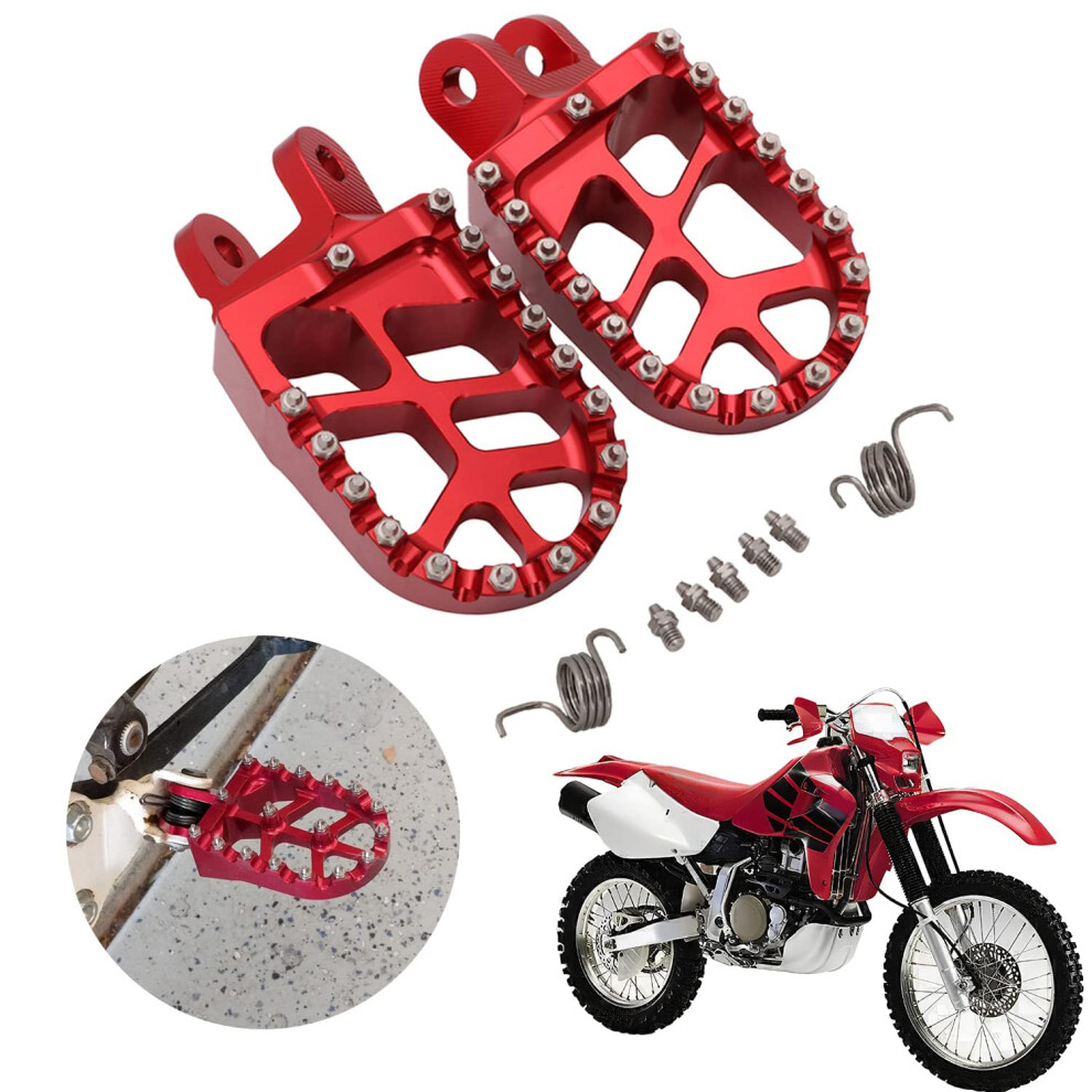 Anxin Motorcycle Foot Pegs Footpegs Footrests Foot Pedals Rests Cnc For Xr650l 92-22 Xr650r 00-07 Cr80r/Rb 96-02 Cr85r/Rb 03-07 Crm250 89-98 Xr250r/4 730964788798