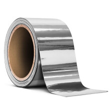 VViViD glnzendes Silber-Chrom-Luftablass-Vinyl-Klebeband, Rolle (2 Zoll x 30 Fu)