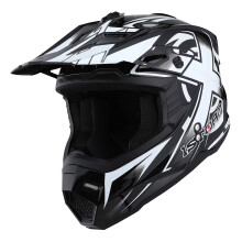 1Storm Felnott Motocross Sisak BMX MX ATV Dirt Bike Ngykereku Quad Motorkerkpr Full Face Sisak Verseny Stlus: HF801 Sonic White