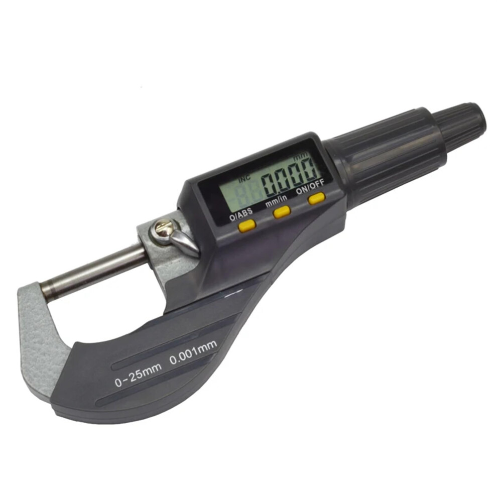 Digital Outside Micrometer 0-25Mm, 0.001Mm Resolution, Electronic Caliper Gauge, Measuring Tools, Color Micrometer 9393856367016
