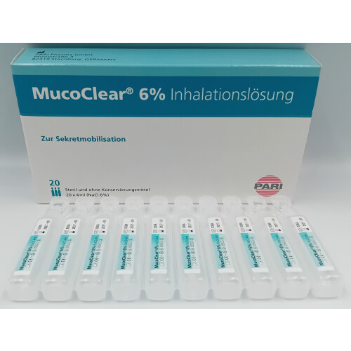 Mucoclear 6% Vials 4ml Pack of 20 - REF:PARI-077G3001-V2 1