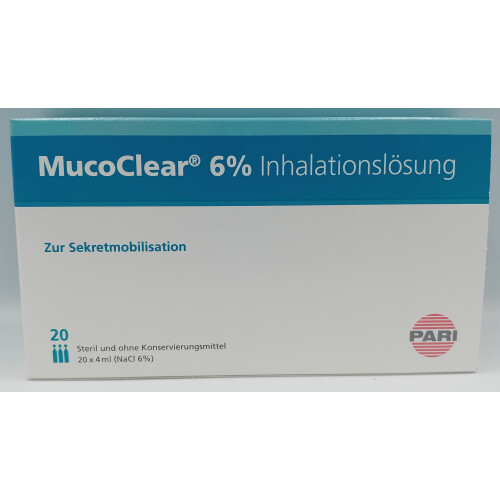 Mucoclear 6% Vials 4ml Pack of 20 - REF:PARI-077G3001-V2 2