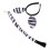 1 set zebrakostüm-accessoires: , stirnband, 1
