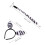 1 set zebrakostüm-accessoires: , stirnband, 3