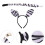 1 set zebrakostüm-accessoires: , stirnband, 9