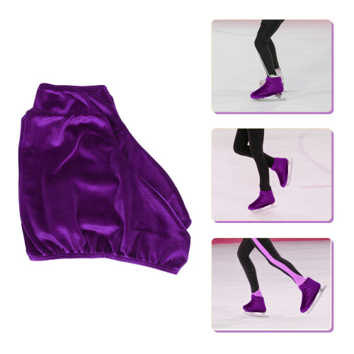 1 paar polyester eisschuh-überzieher, verschleißfeste schutzüberzüge 2