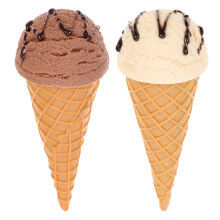 2Stk Ice Cream Modell Eiswaffel Requisiten Simulations-Eiscafé Display