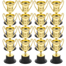 30Stk Golden Mini Trophy Kunststoff Belohnungspreis Spielzeug