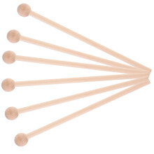6 holzschlegel schlagzeugstöcke, perkussion zubehör, holzfarben